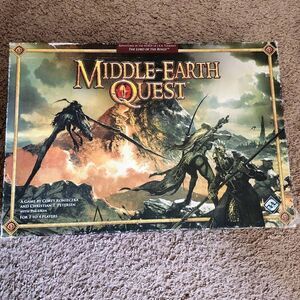 Lord of the Rings Middle-Earth Quest board game partially incomplete
